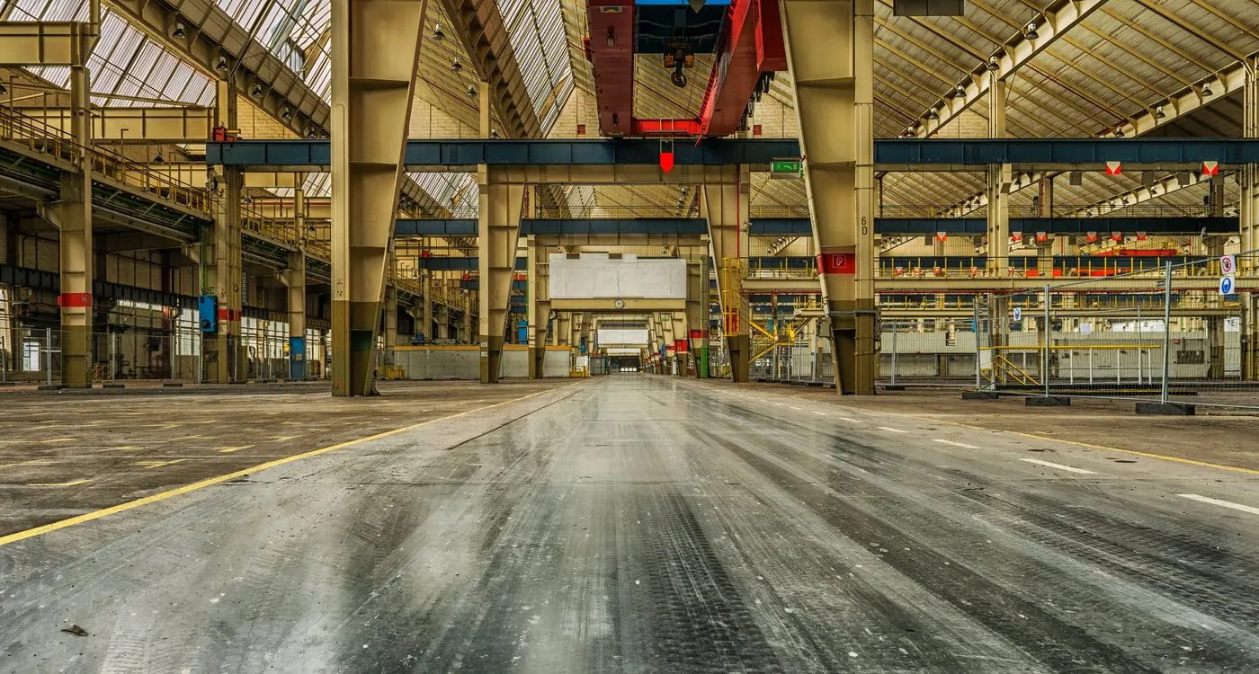 Industrial warehouse interior